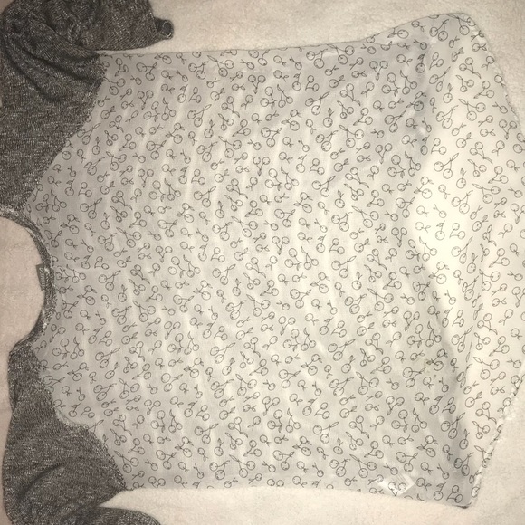 Striped sweater with sheer back - Picture 3 of 3